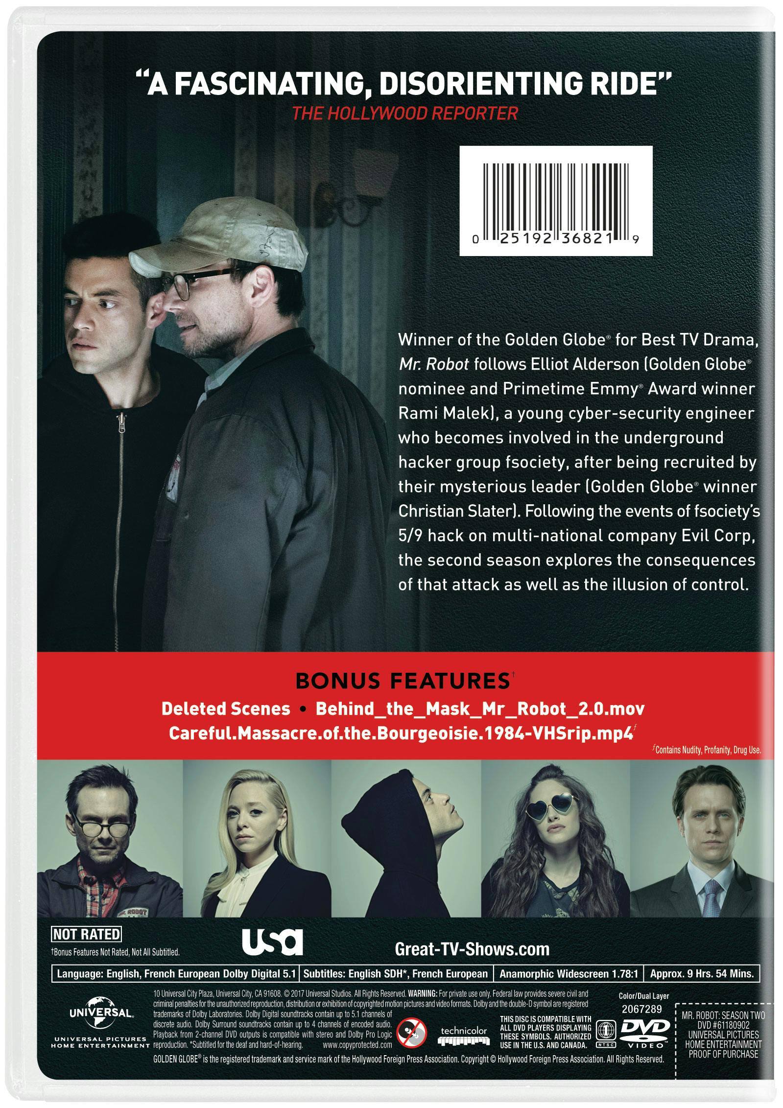 Angle. Mr. Robot: Season_2.0 [DVD].