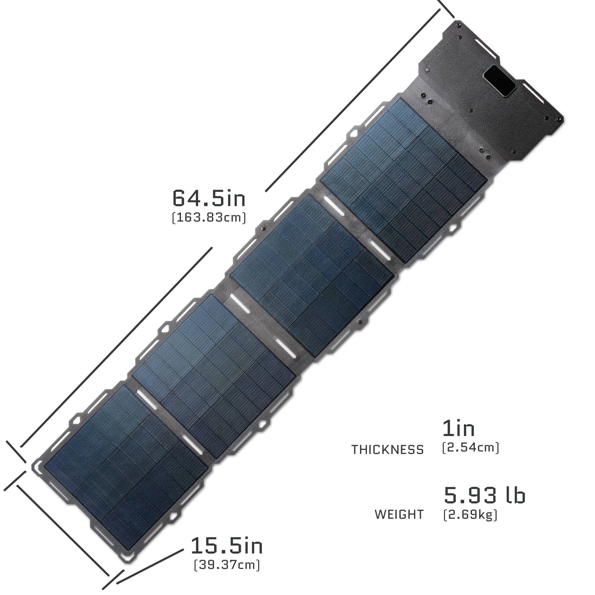 64.5in (163.83cm)  
1in THICKNESS (2.54cm)  
15.5in (39.37cm)  
5.93 lb WEIGHT (2.69kg)