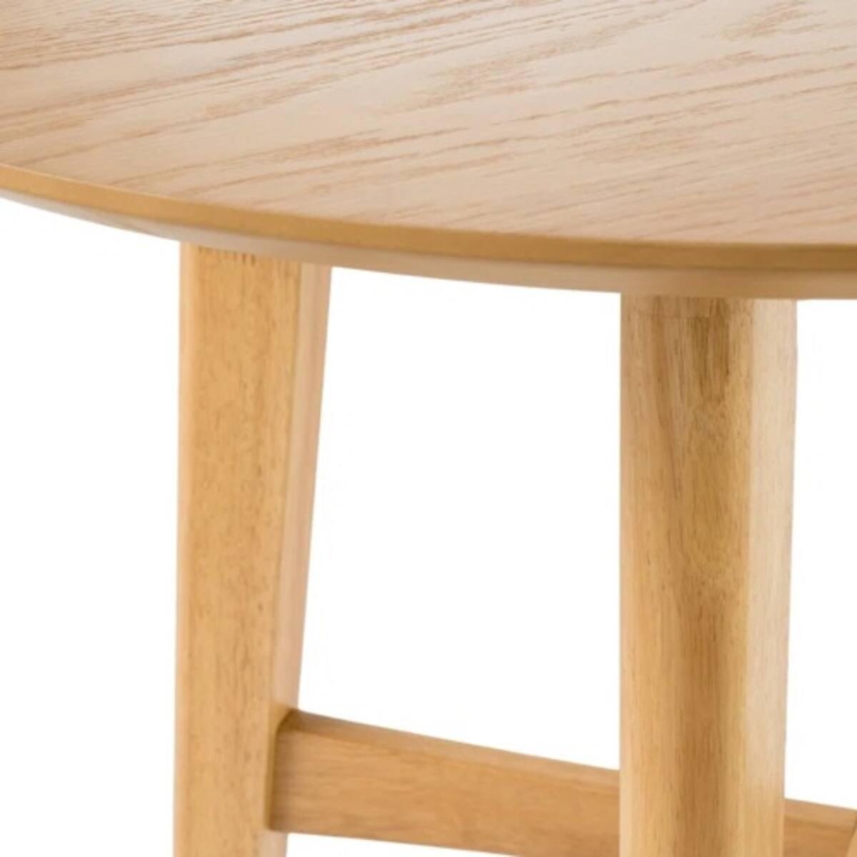 Alt View 3. Loheer - Loheer Mid Century Modern Round Bar Table, 42 Inch High Oak Finish Dining Table - Oak.