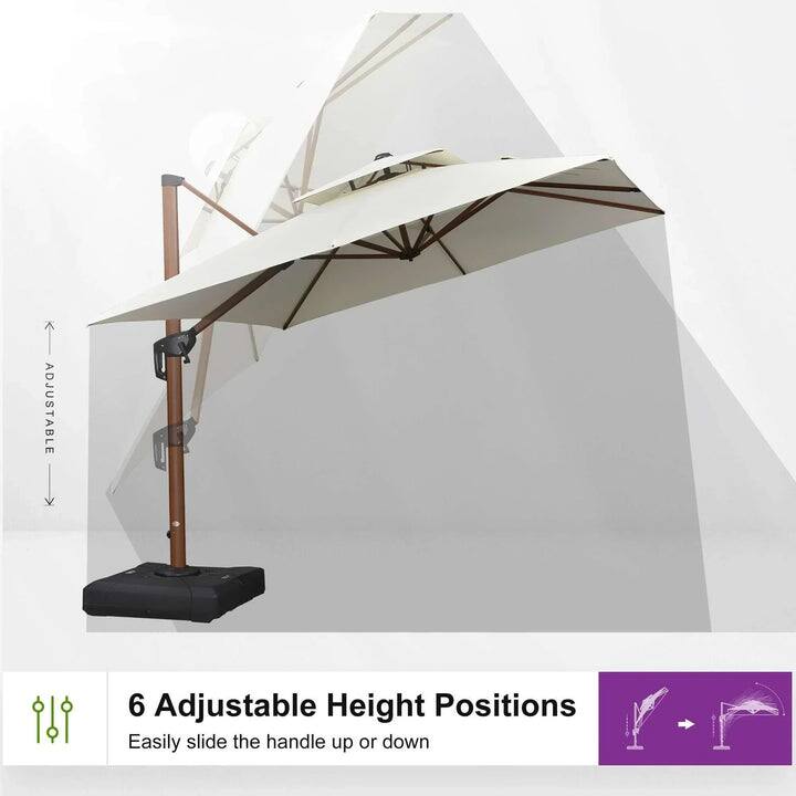6 Adjustable Height Positions  
Easily slide the handle up or down