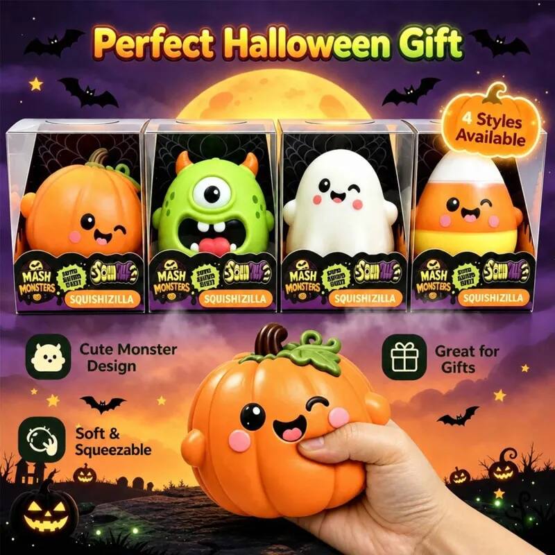 Link Halloween Squish Toy, Soft Squeeze Stress Relief Monster Munch ...