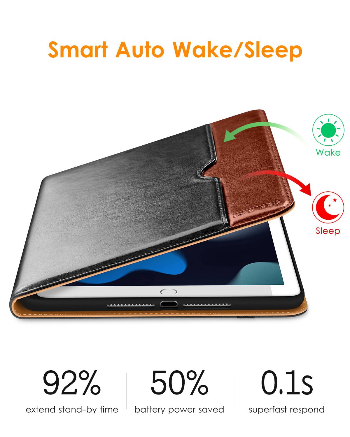 Smart Auto Wake/Sleep

- 92% extend stand-by time
- 50% battery power saved
- 0.1s superfast respond

Wake
Sleep
