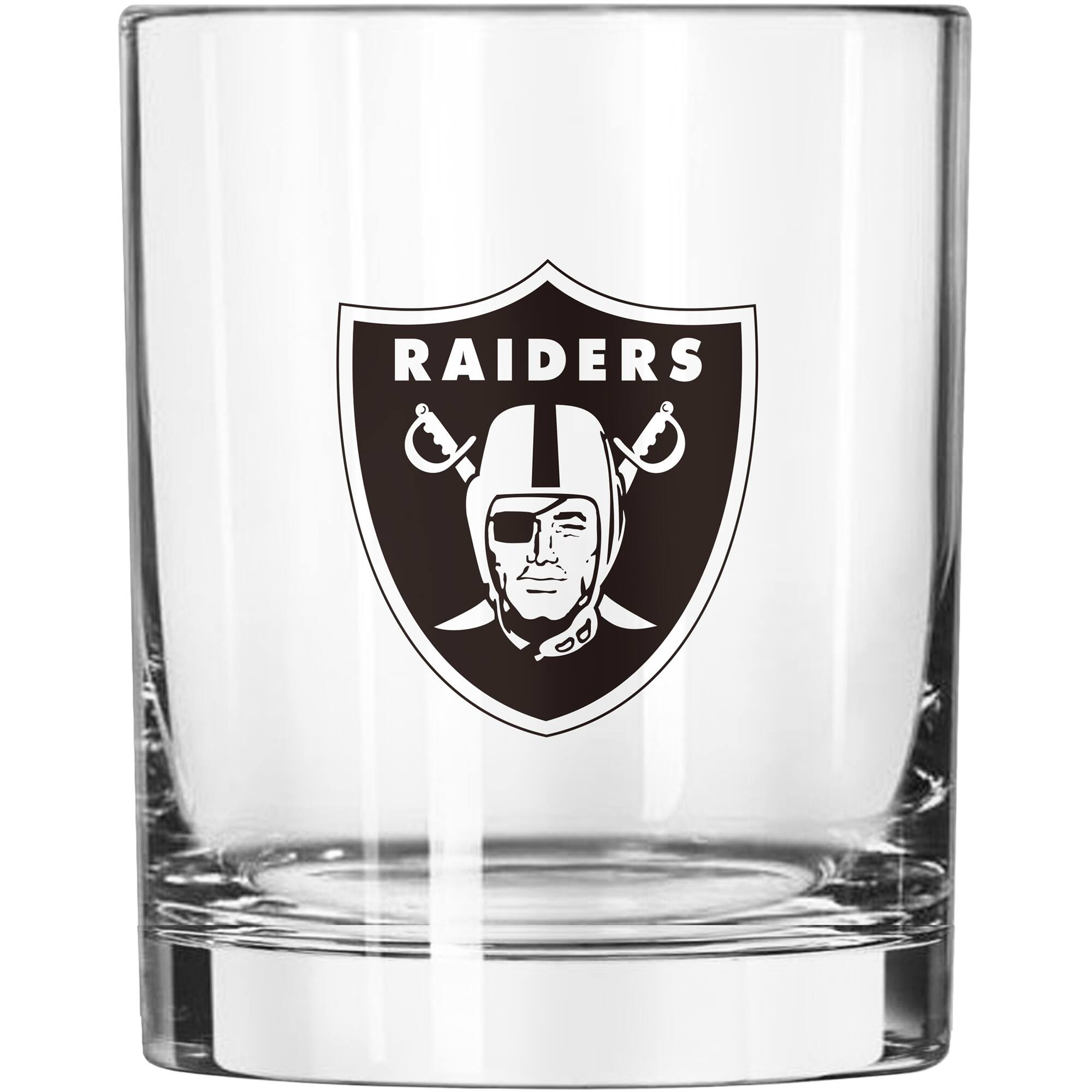 Front. Logo Brands - Las Vegas Raiders 14oz. Game Day Rocks Glass - Multicolor.