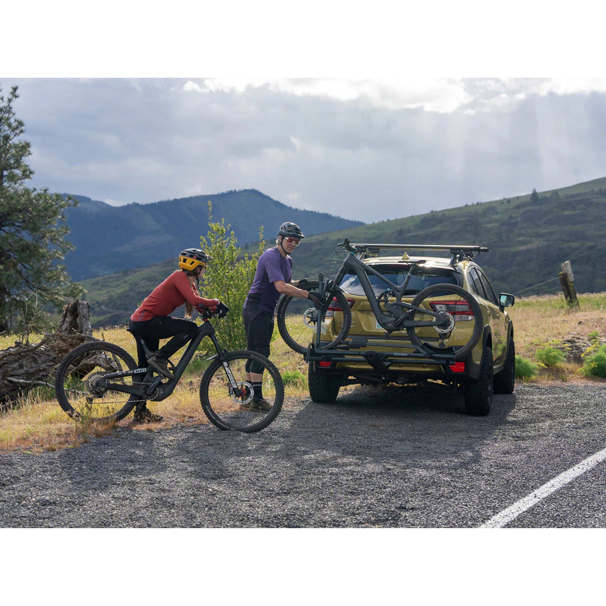 Alt View 6. Yakima - Yakima StageTwo 2" Premium Platform 2 Bike Tray Vehicle Hitch Bike Rack, Slate - Slate.