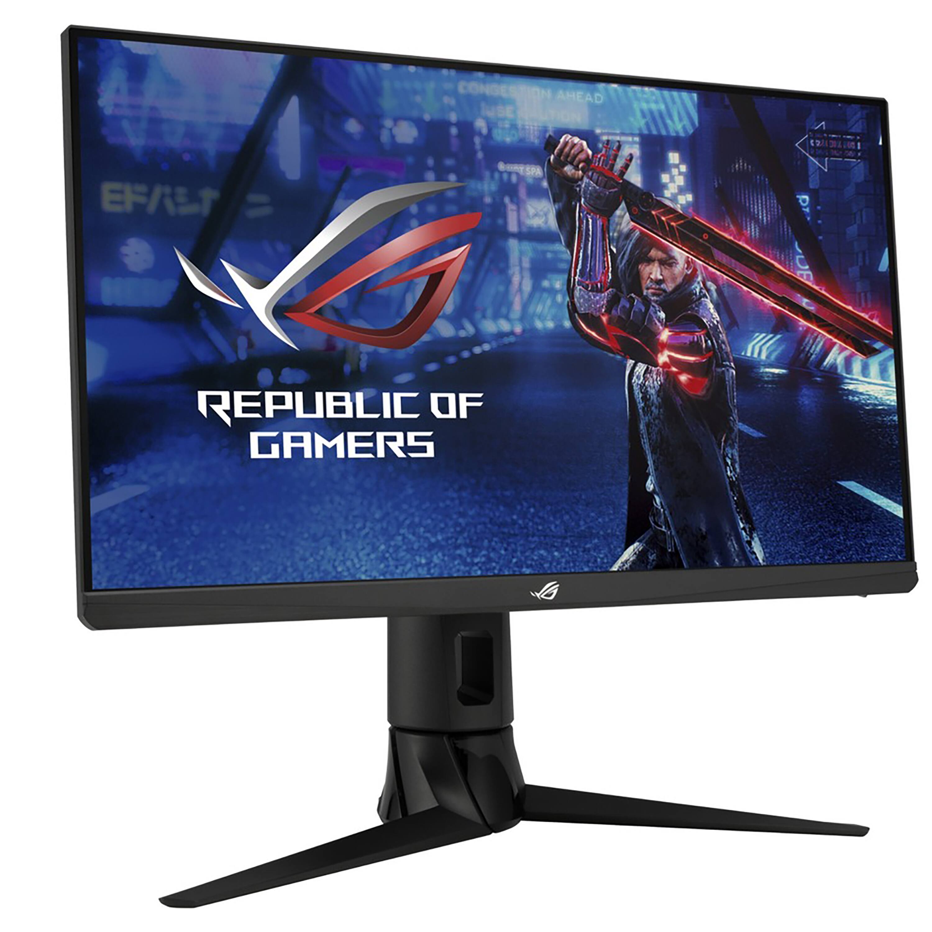 Angle. ASUS - ROG Strix 23.8 LCD FHD Monitor with HDR (DisplayPort USB, HDMI) - Black.