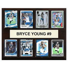 C&I Collectibles - Bryce Young Carolina Panthers 12" x 15" Trading Card Plaque - Multicolor