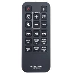 WINFLIKE - New AKB74815371 Replacement Remote Control fit for LG Sound Bar Speaker System Soundbar - Black