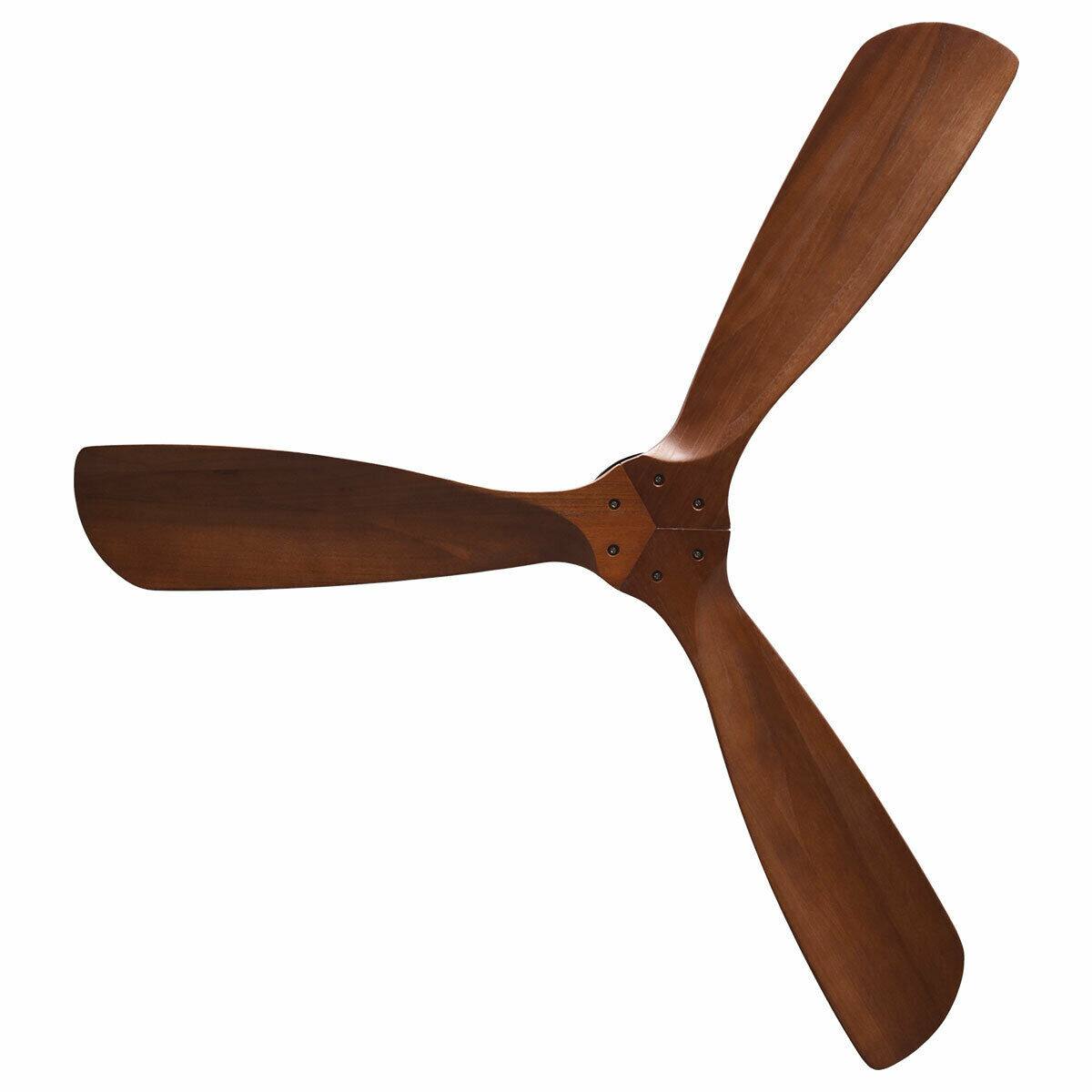 Alt View 9. Gymax - Gymax 52" Modern Ceiling Fan Indoor & Outdoor Brushed Nickel Finish w/Remote Control - Brushed Nickel, Burlywood.