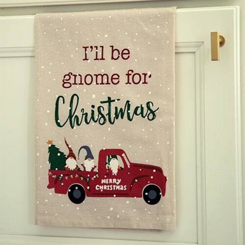 I'll be gnome for Christmas  
MERRY CHRISTMAS