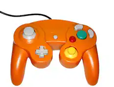 Front. Mars Devices - Gamecube USB Controller - Orange - for Windows, Mac, and Linux - Orange.