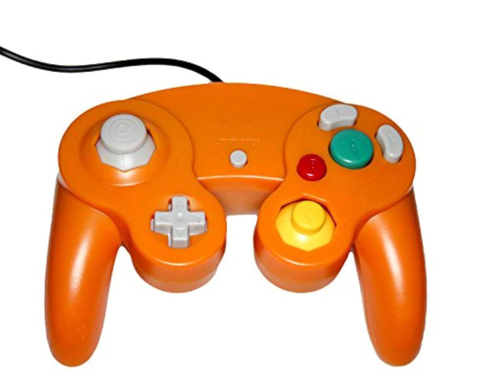 Front. Mars Devices - Gamecube USB Controller - Orange - for Windows, Mac, and Linux - Orange.