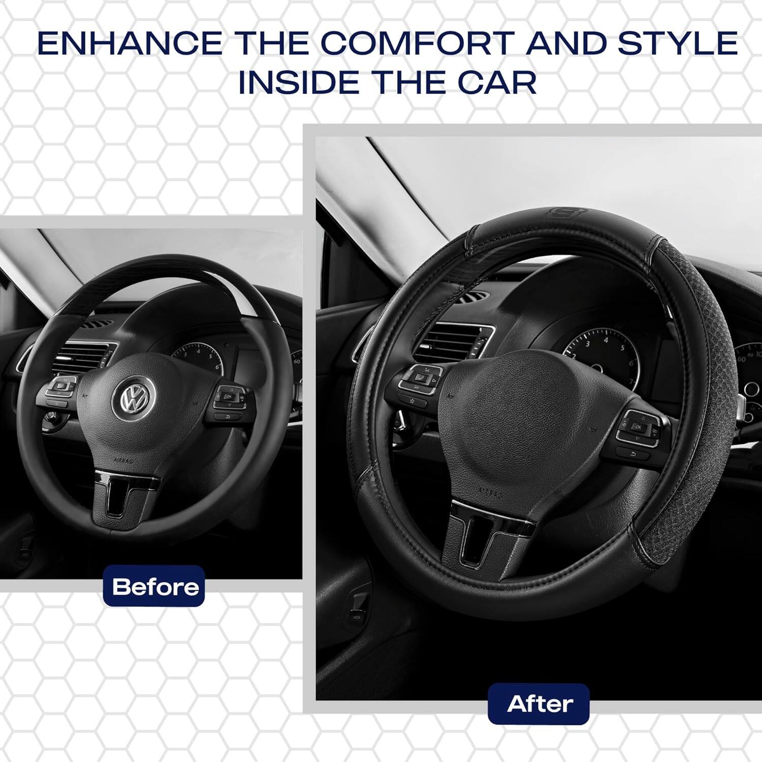 ENHANCE THE COMFORT AND STYLE INSIDE THE CAR

Before

After