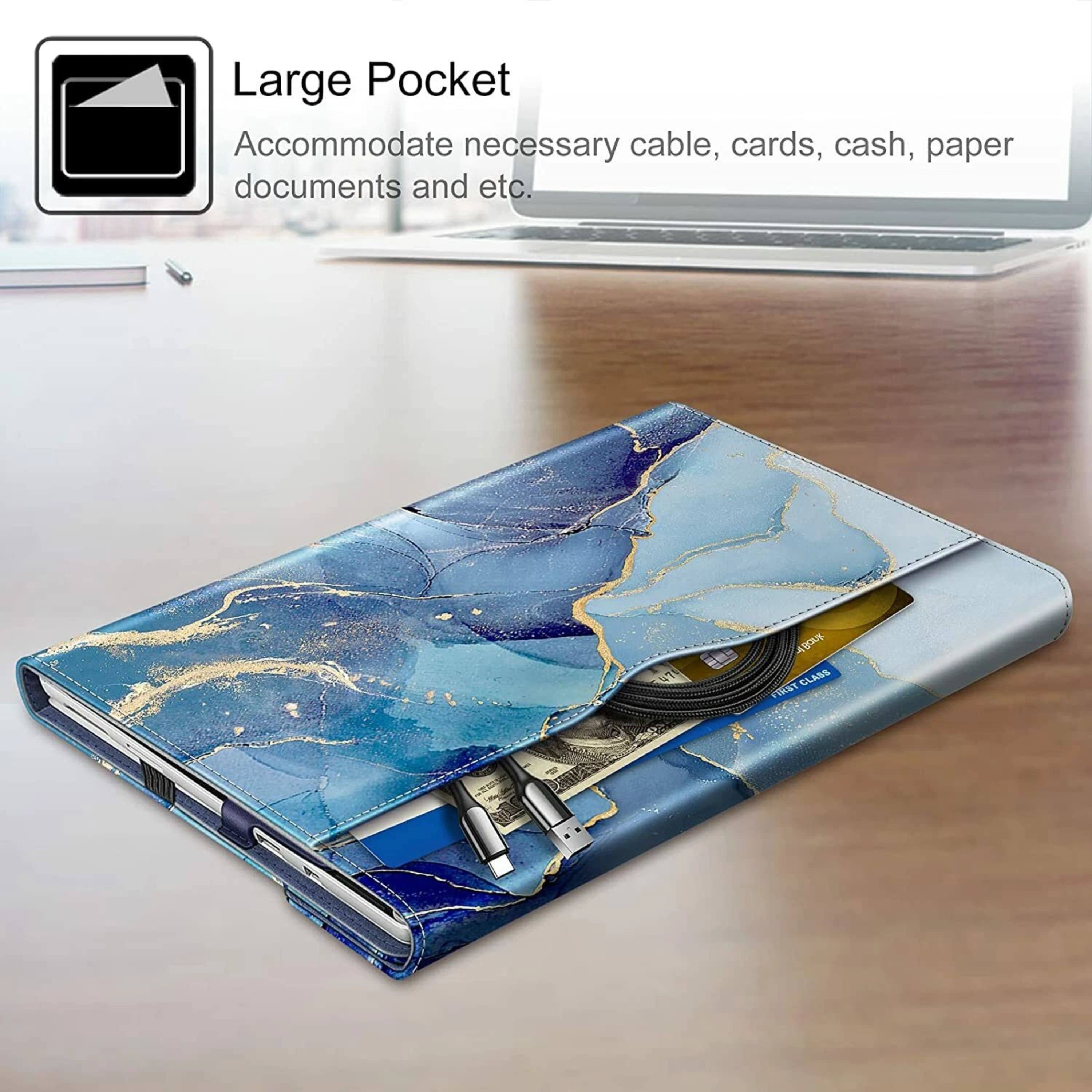 Large Pocket  
Accommodate necessary cable, cards, cash, paper documents and etc.