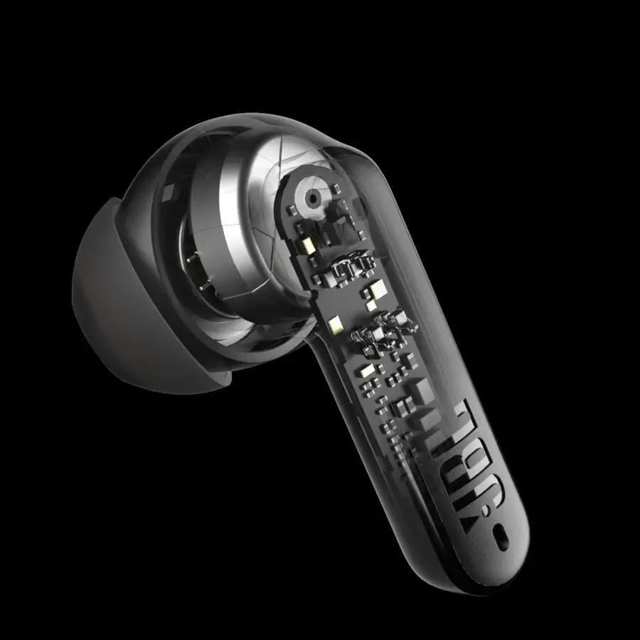 Alt View 7. JBL - Tune Flex 2 True Wireless Noise Cancelling Earbuds - Black - Black.