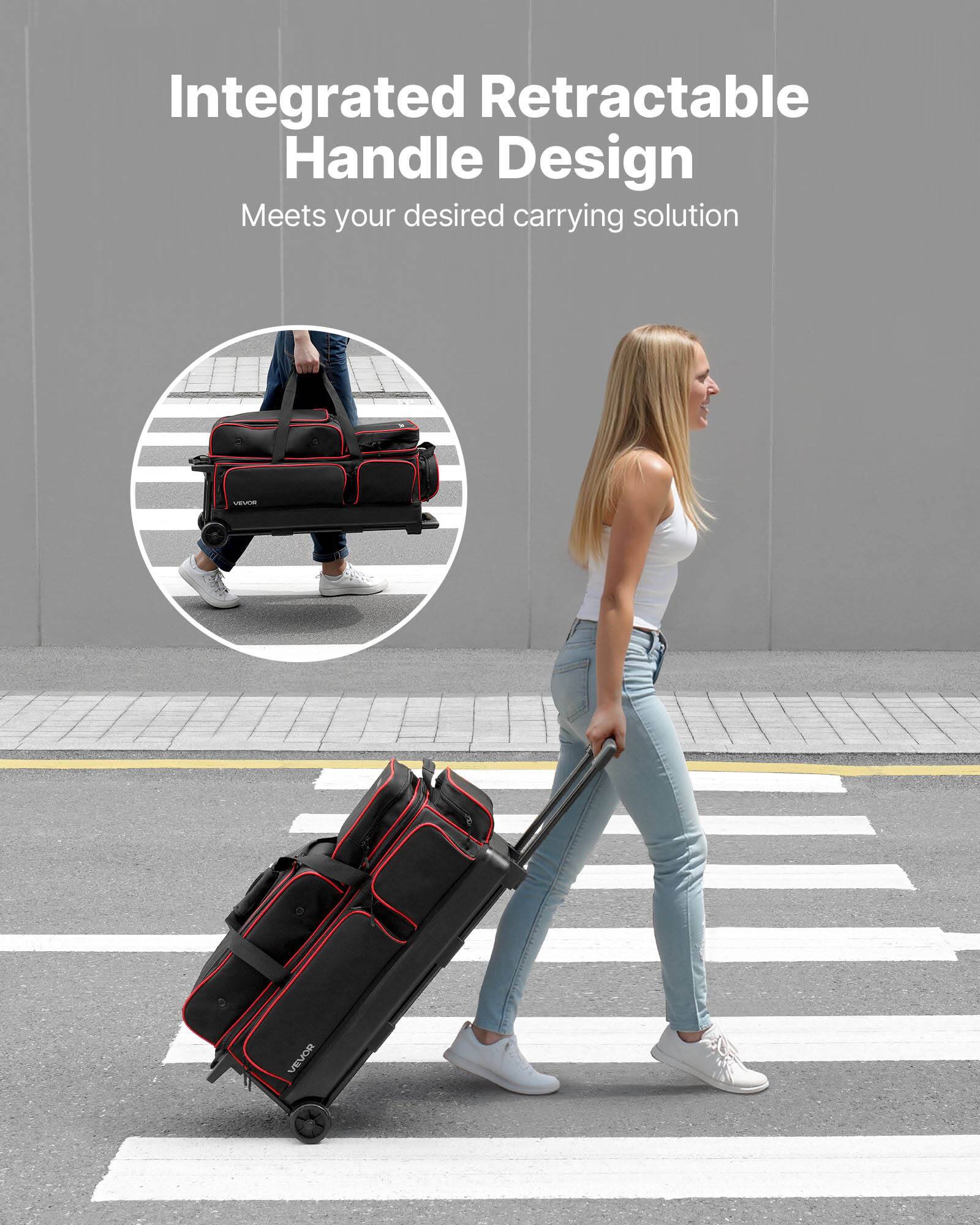 Integrated Retractable Handle Design  
Meets your desired carrying solution