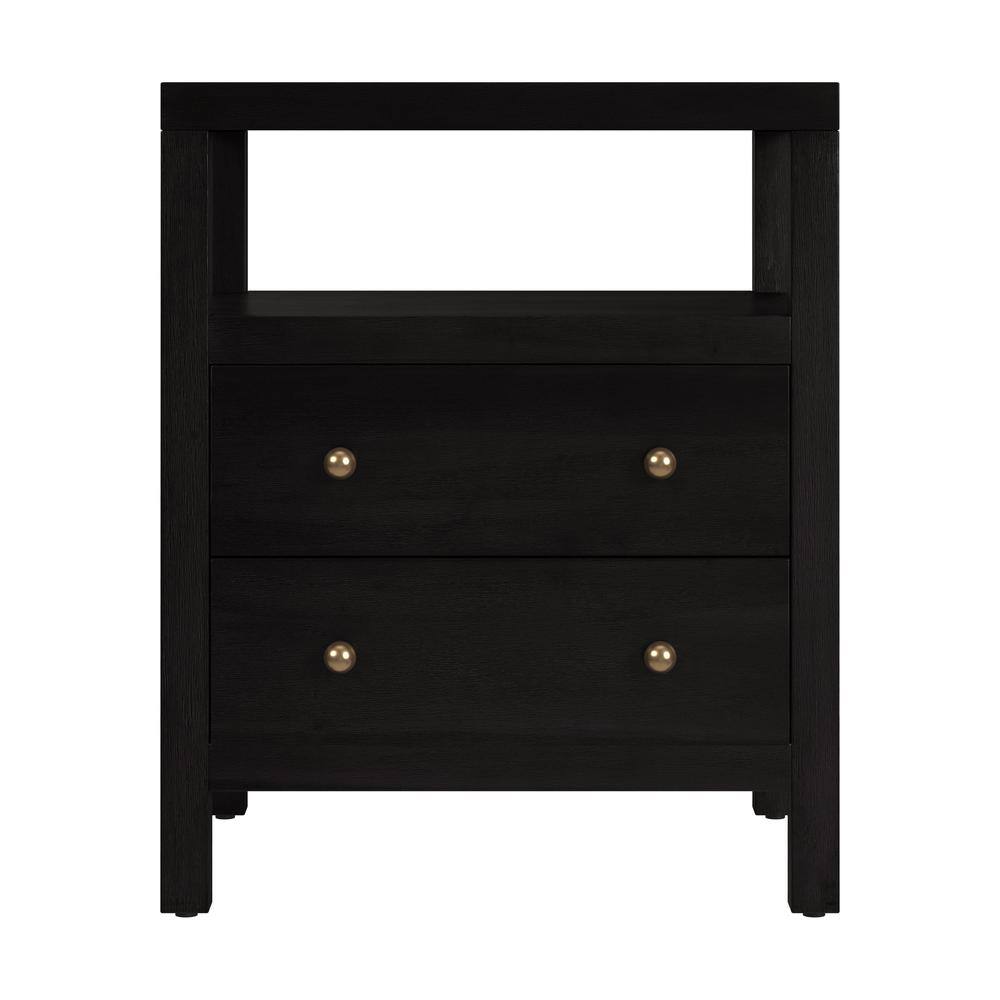 Alt View 1. Butler Specialty - Nora 2-Drawer Nightstand - Coffee.
