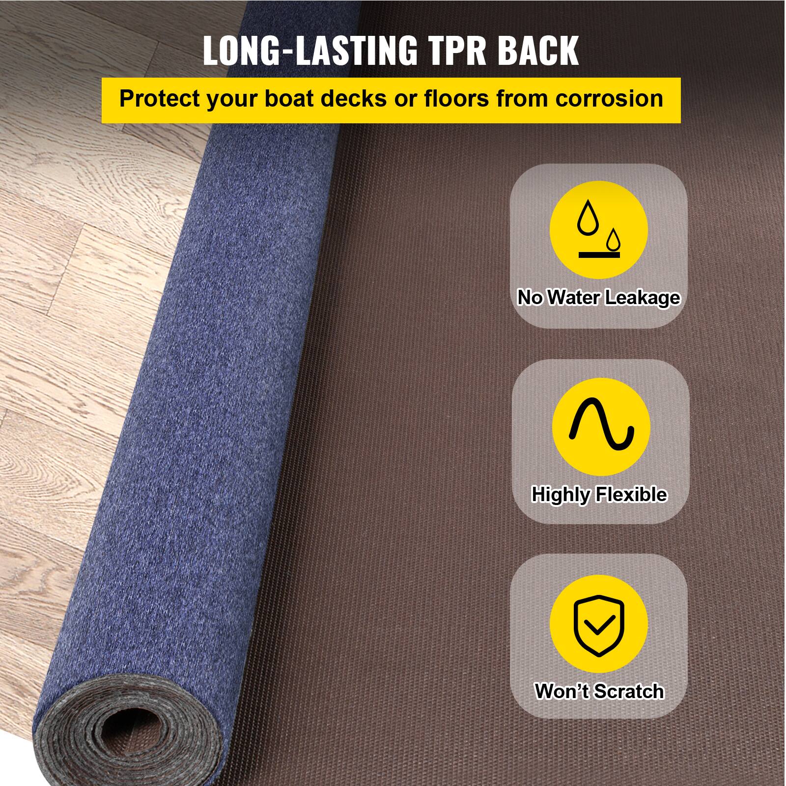 LONG-LASTING TPR BACK
Protect your boat decks or floors from corrosion
No Water Leakage
Highly Flexible
Won't Scratch