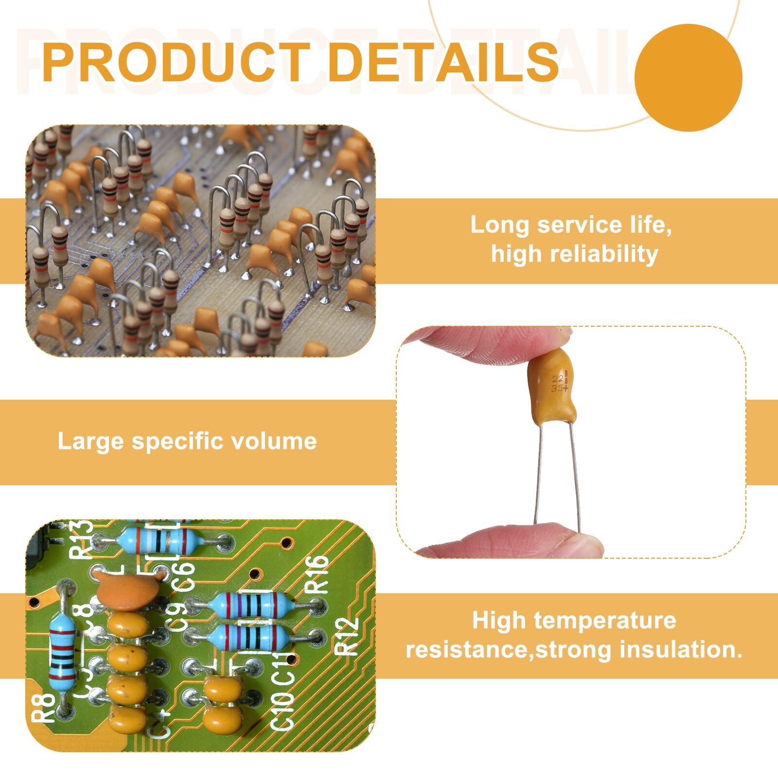 PRODUCT DETAILS

- Long service life, high reliability
- Large specific volume
- High temperature resistance, strong insulation.