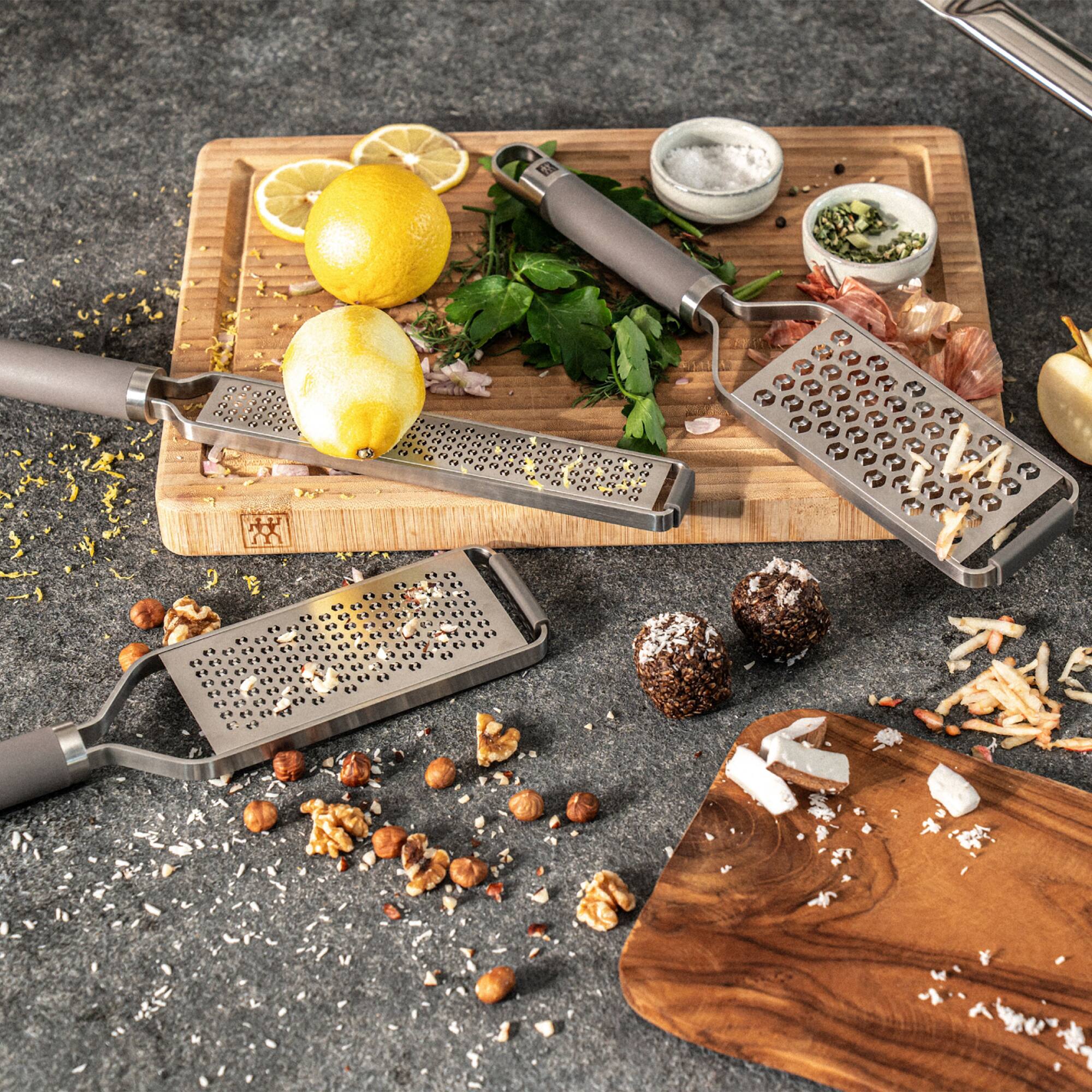 Alt View 2. ZWILLING - ZWILLING PRO Grater, medium, grey - Stainless Steel.
