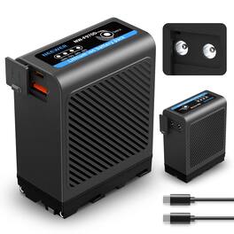 Neewer - 10500mAh NP-F970 Battery, USB-C/DC, Fast Charge