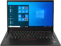 Lenovo - ThinkPad X1 Carbon Gen 8 Certified Refurbished 14", Intel Core i7-10510U, 16GB RAM, 256GB SSD Retina Laptop - Gray - Front_Zoom