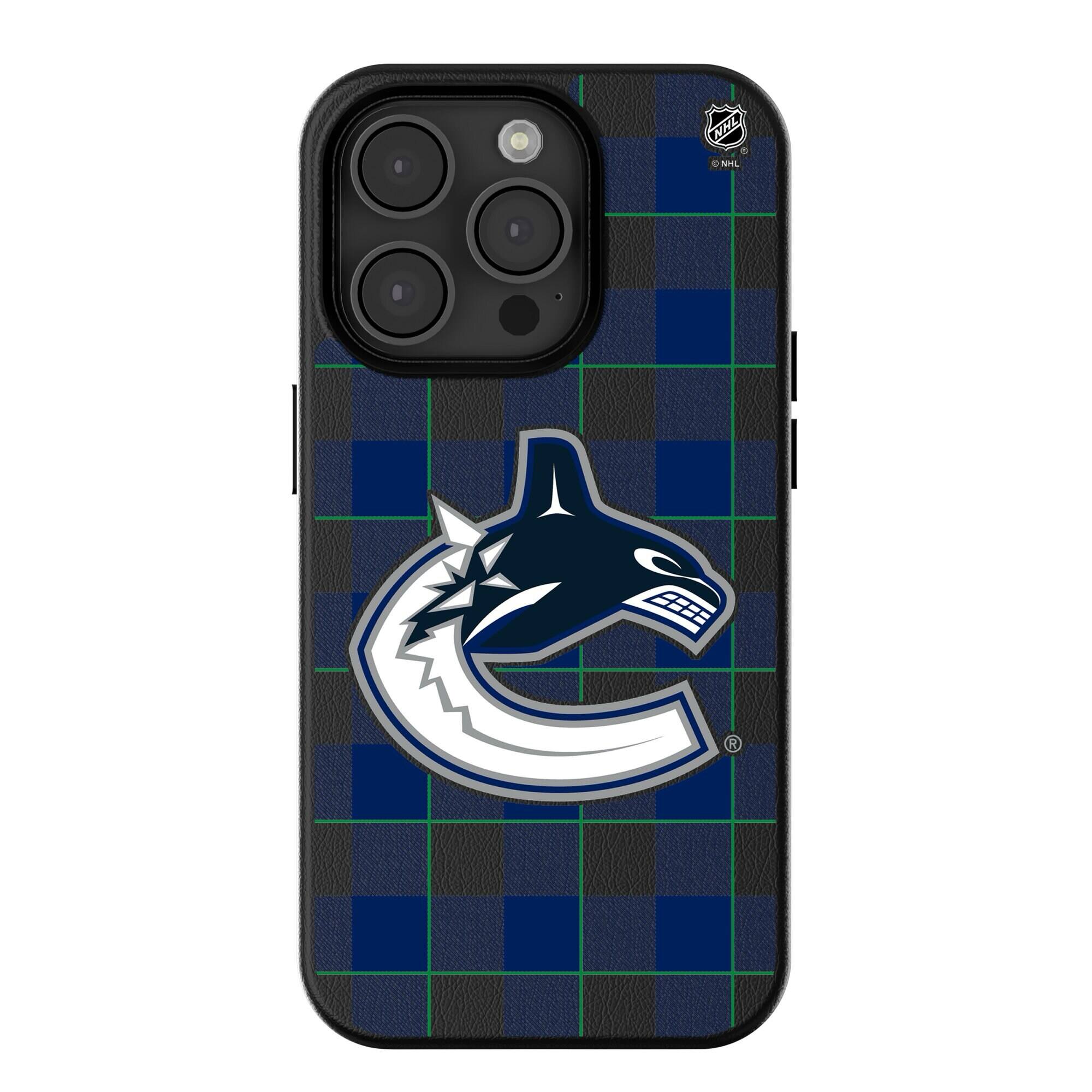 Keyscaper - NHL - Vancouver Canucks Plaid iPhone Magnetic Bump Case - 15 Plus - Black price history on PriceWatchPro