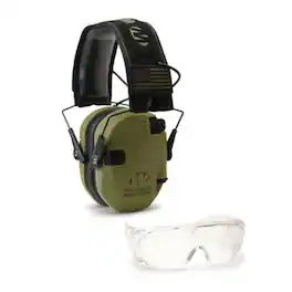 Walkers - Walker's Razor Slim Shooting Muff Kit with OTG Safety Glasses ( Patriot) - Green