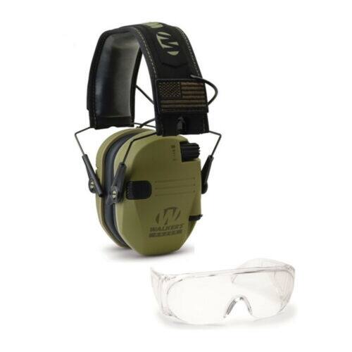 Walkers - Walker's Razor Slim Shooting Muff Kit with OTG Safety Glasses ( Patriot) - Green