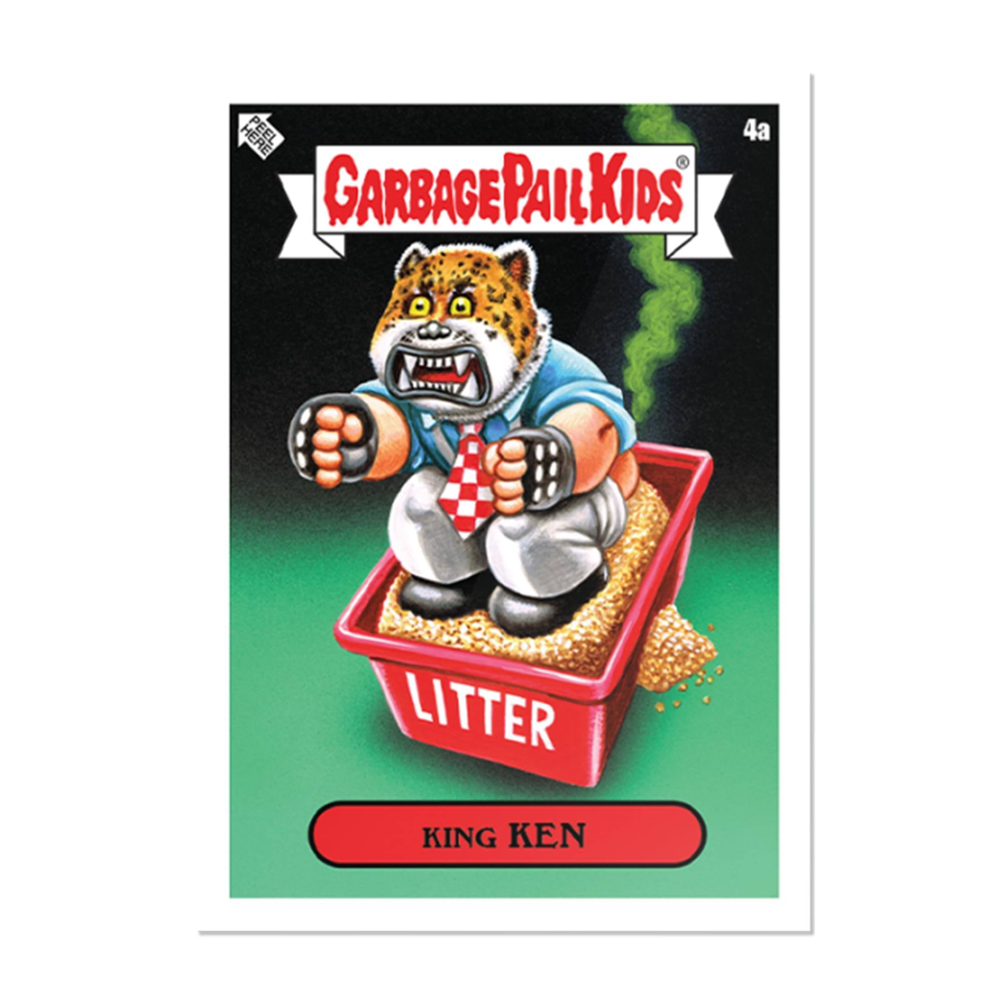 PEEL 4a GARBAGE PAIL KIDS PAIL KIDS LITTER KING KEN