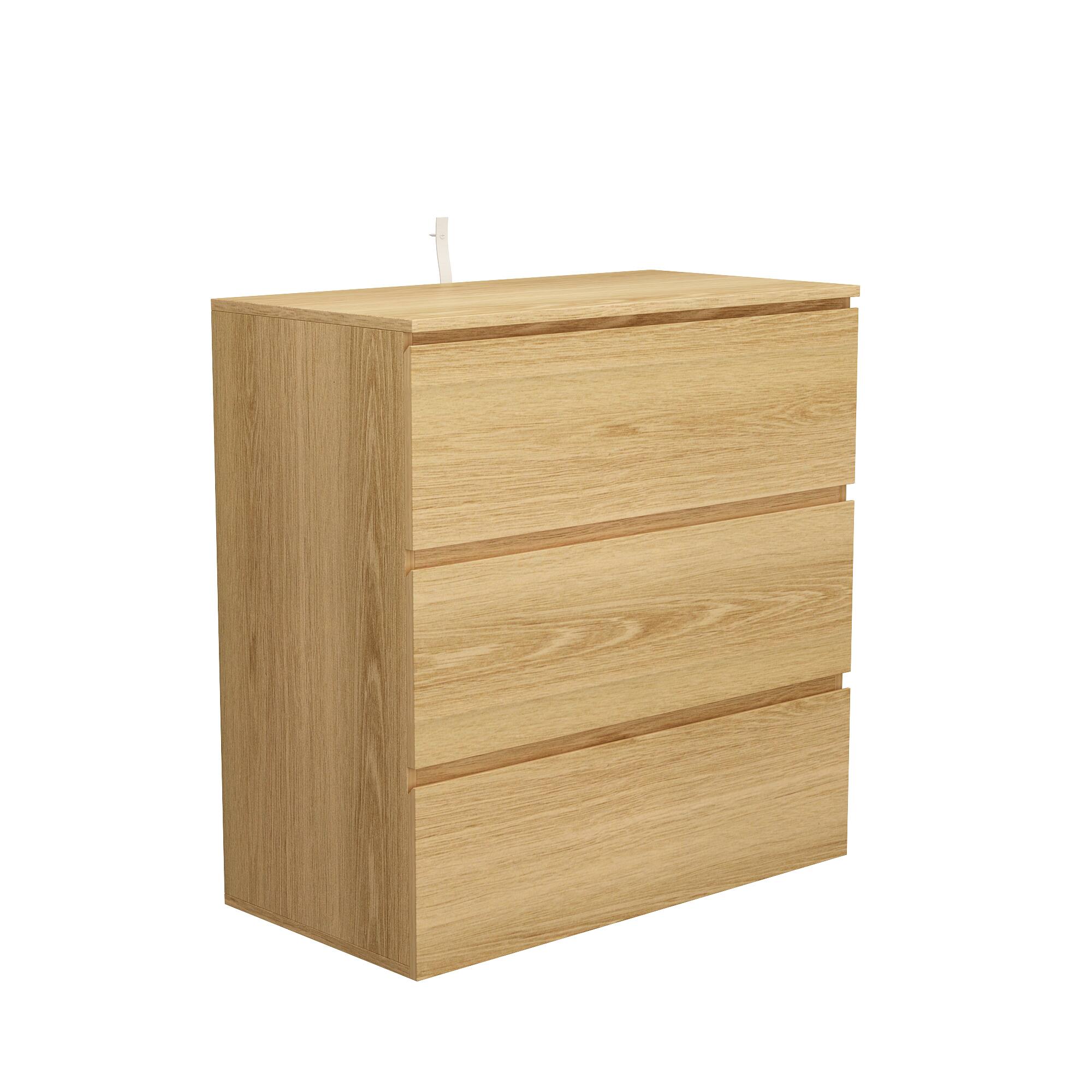 Angle. FUFU & GAGA - FUFU&GAGA 3 - Drawer Dresser Compact Storage Unit – Natural Wood, Multi - Functional for Home Spaces - Wooden.