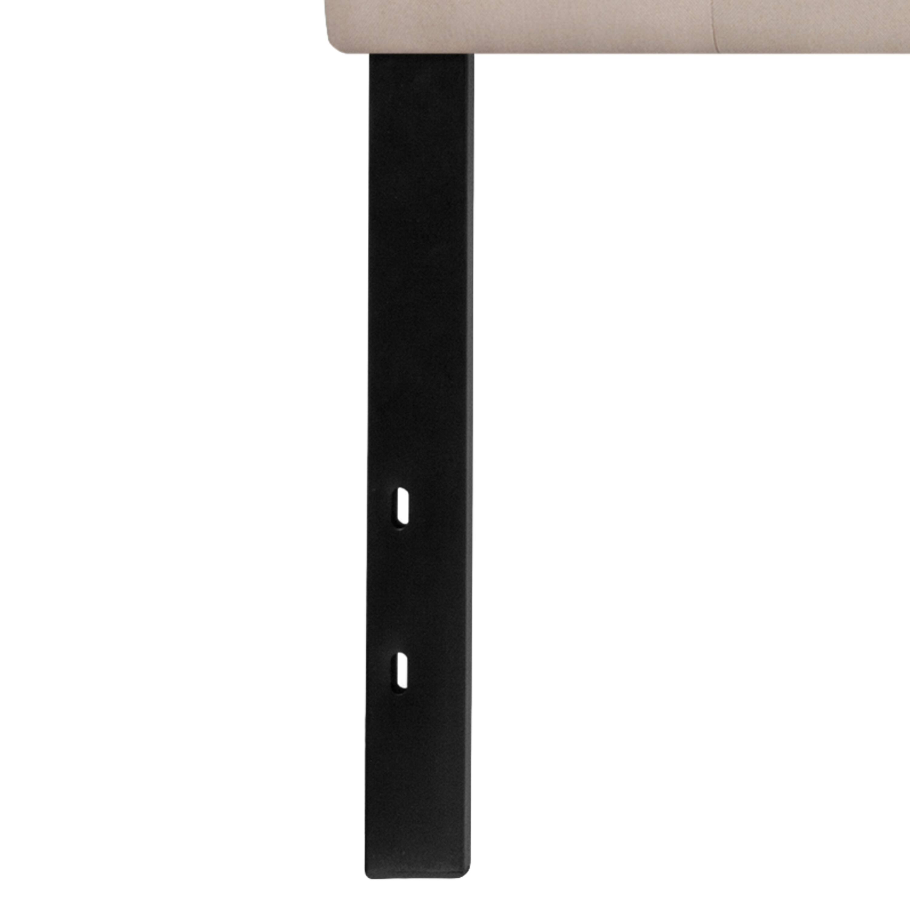 Alt View 5. Emma + Oliver - Arched Button Tufted Upholstered Headboard - Beige.