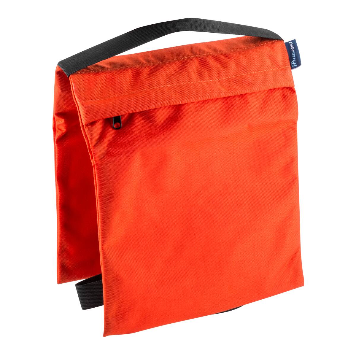 Front. Flashpoint - Flashpoint Empty Saddle Sandbag, Cordura Nylon - (27 lb Capacity, Orange).