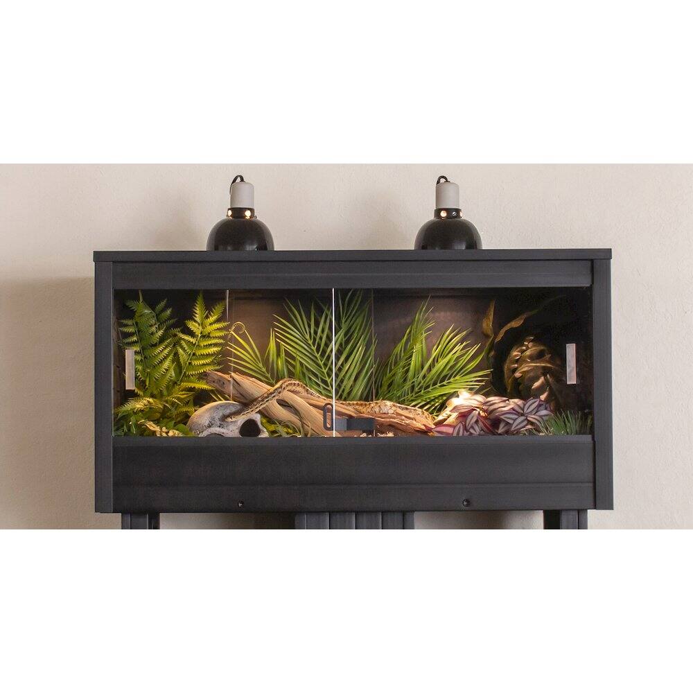 Angle. New Age Pet - ECOFLEX 36" Mojave Reptile Lounge in Black.