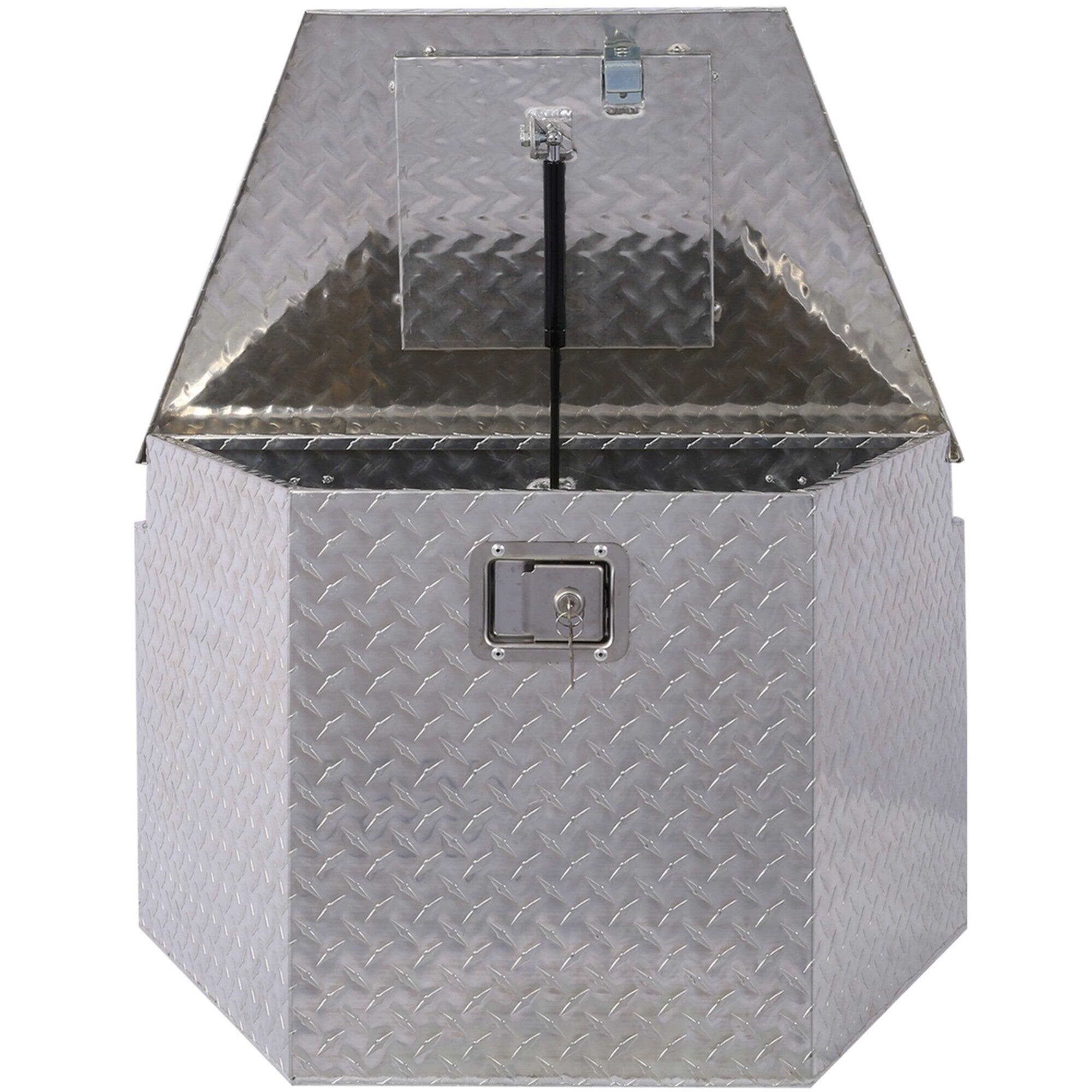 Alt View 1. Boyel Living - Silver 29x16.5x18.5-Inch Aluminum Heavy-Duty Truck Bed Underbody Tool Box.