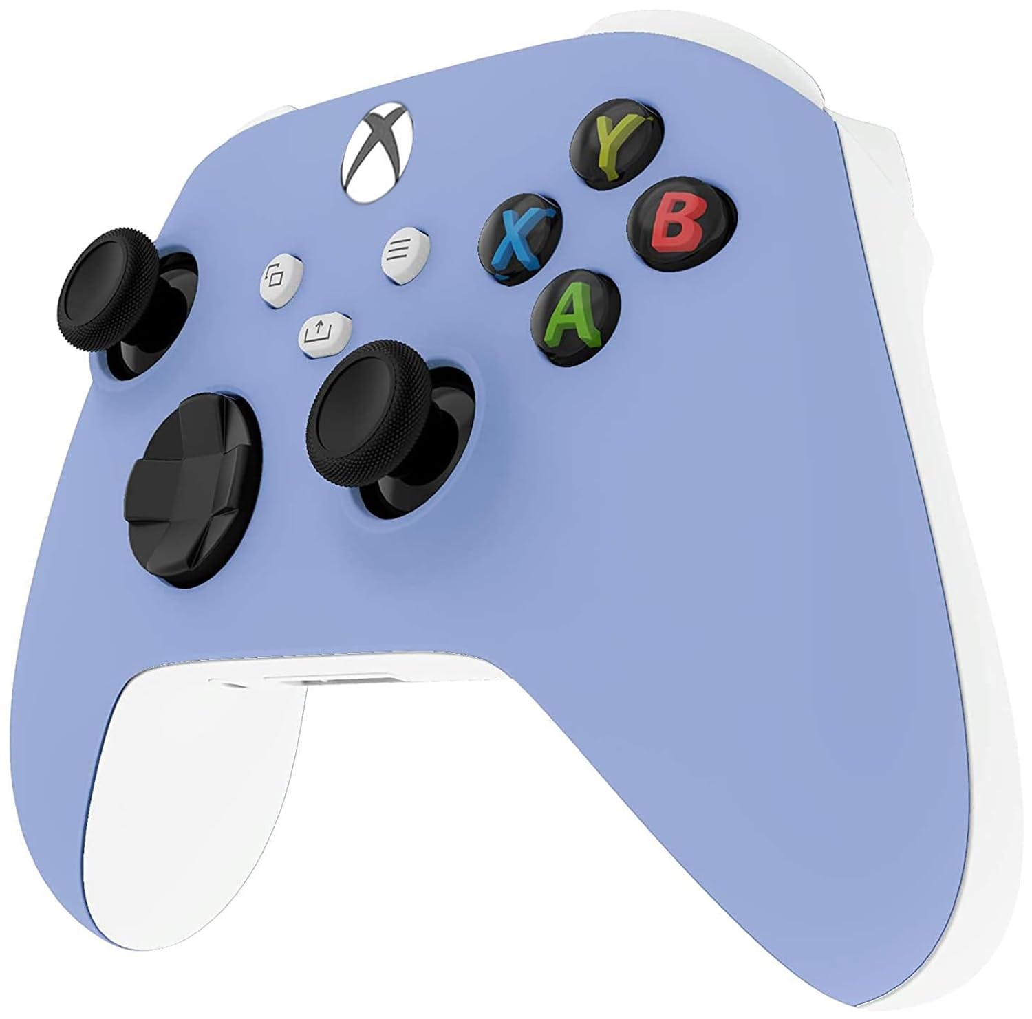Left. Custom Controllerzz - Custom Wireless Controller for Xbox Series X|S, Xbox One, & PC - Light Violet.
