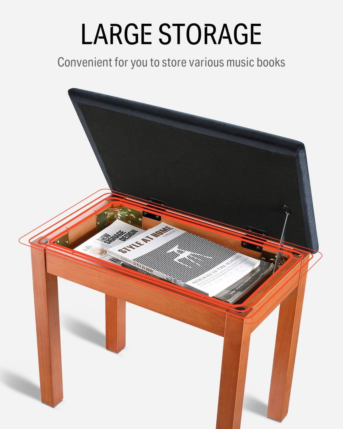 LARGE STORAGE  
Convenient for you to store various music books