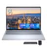 Dell - Upgraded - 16 16" FHD+ Touchscreen Laptop,Intel Core 7 150U,32GB RAM,1TB SSD+1TB Dock Set,Backlit,Fingerprint,Win 11 - Blue