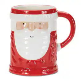 BreeBe - Santa Coffee Mug (Set of 2) - White, Red