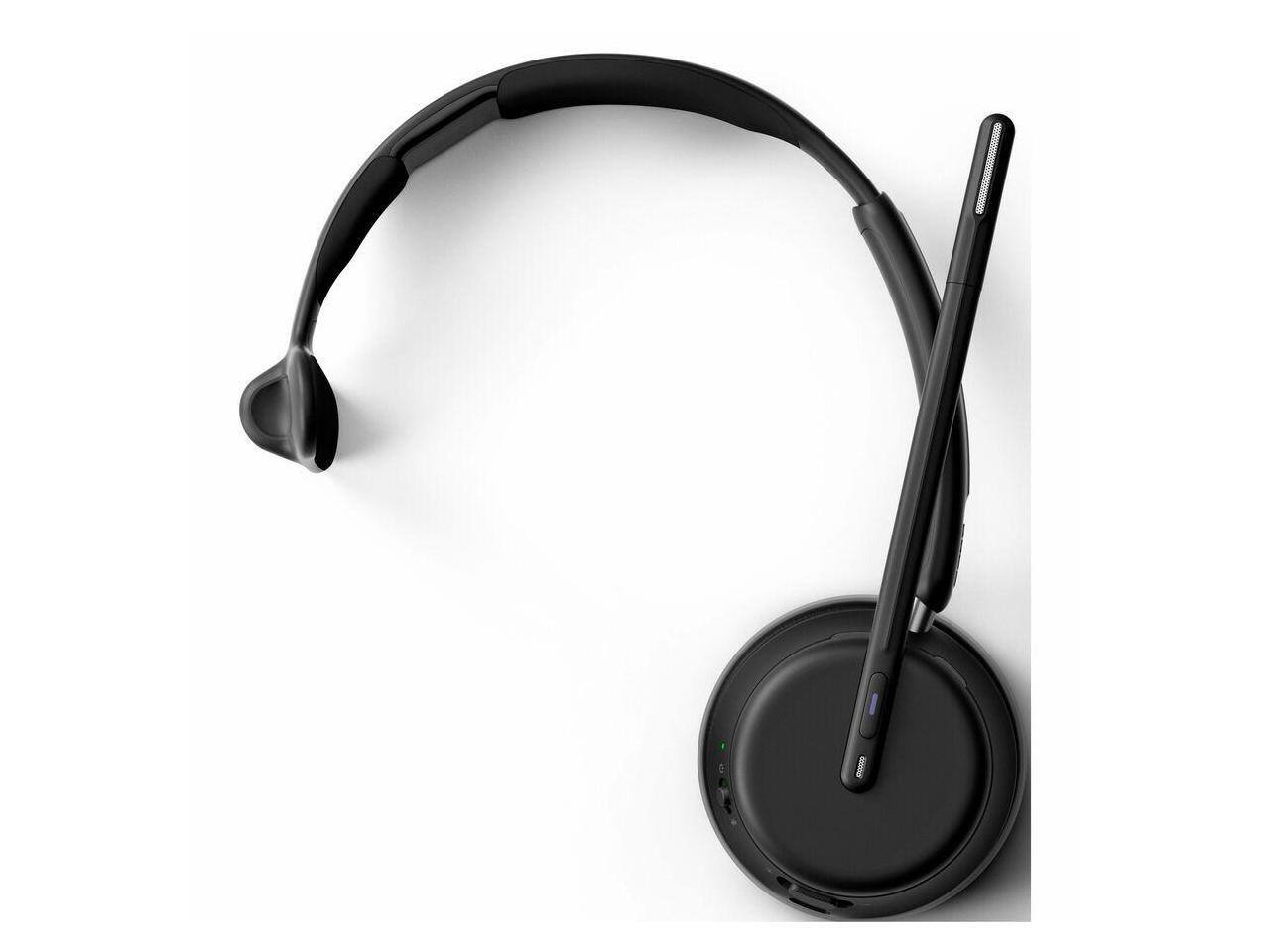 Alt View 2. EPOS - EPOS IMPACT 1030T Headset - Mono - Wireless - Bluetooth - Over-the-head - Monaural - Circumaural - Noise Canceling - Black.