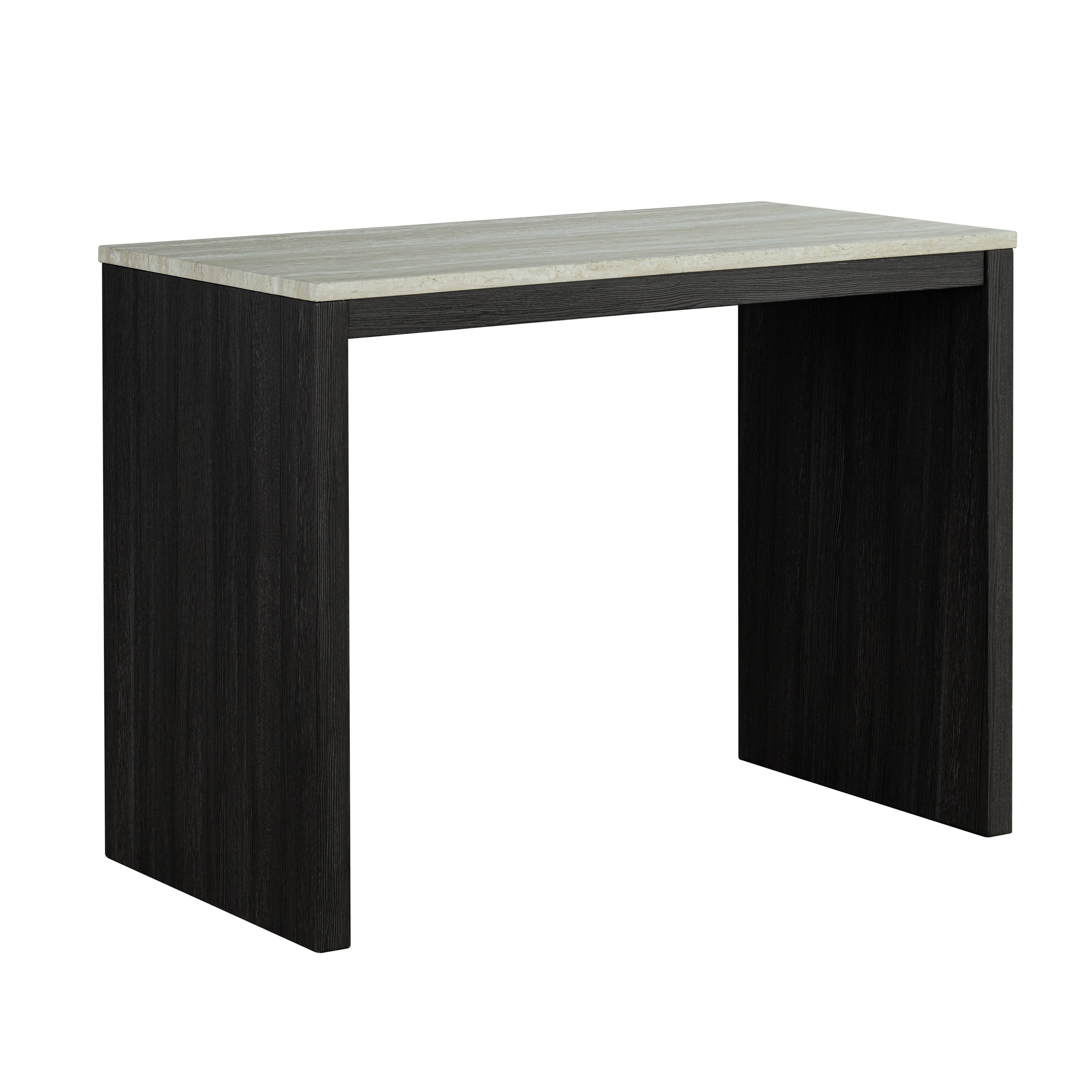 Alt View 3. Boyel Living - Black 3-Piece 36 in. H Bar Table Set with Engineered Wood Top Dining Table and 2 Stools - Black.