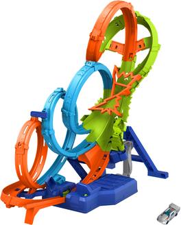 Hot Wheels - 4-Loop Crash-Out Track Set