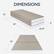 DIMENSIONS 12" 39" 4" 26.75" 75"