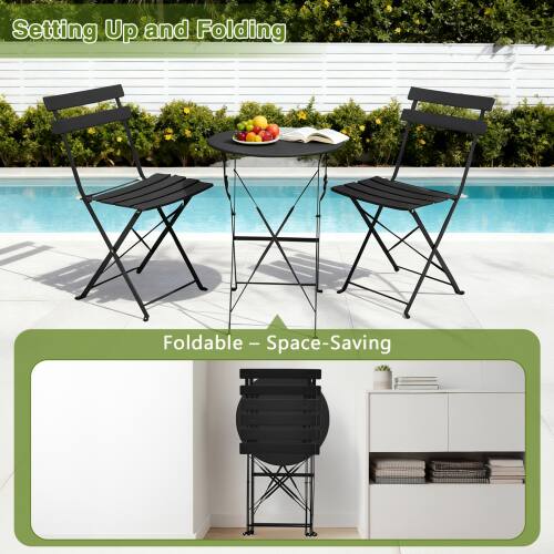 Setting Up and Folding

Foldable - Space-Saving