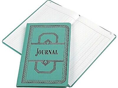 Alt View 1. Esselte - Boorum & Pease 66 Series Record Book, 7.63"W x 12.13"H, 75 Sheets/Book - Blue.