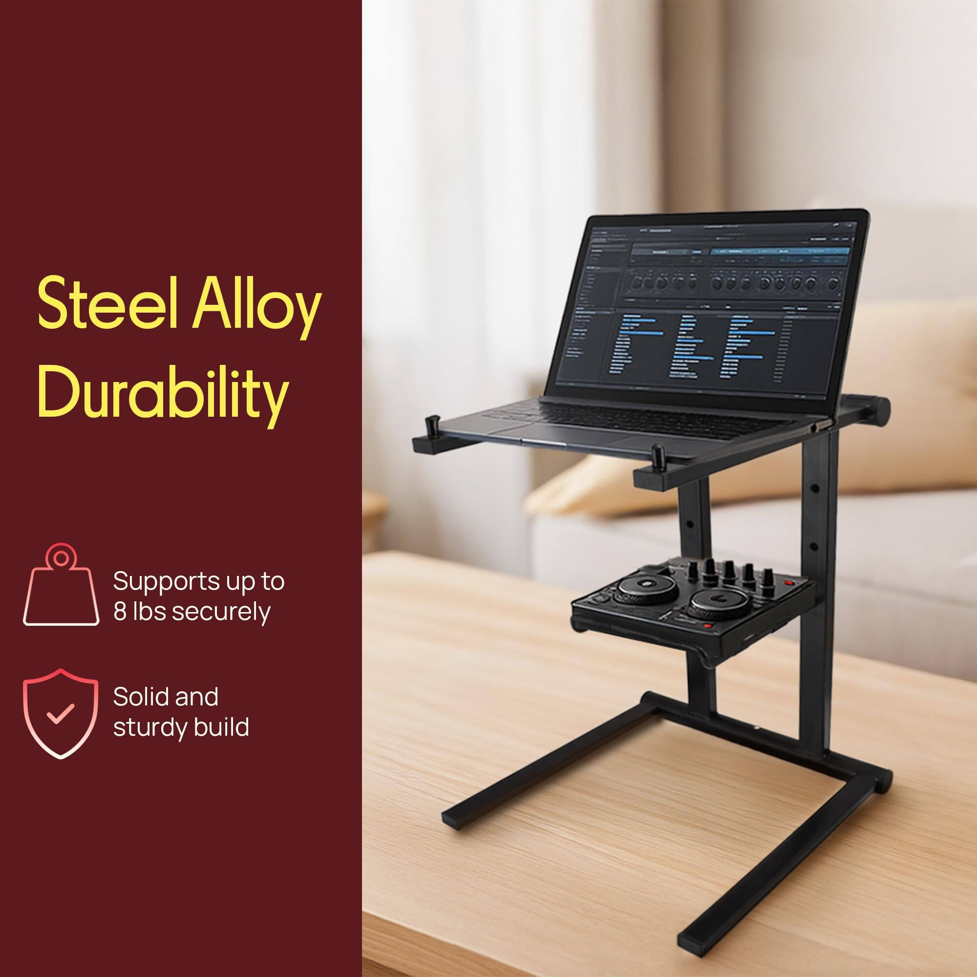 Steel Alloy Durability  
- Supports up to 8 lbs securely  
- Solid and sturdy build