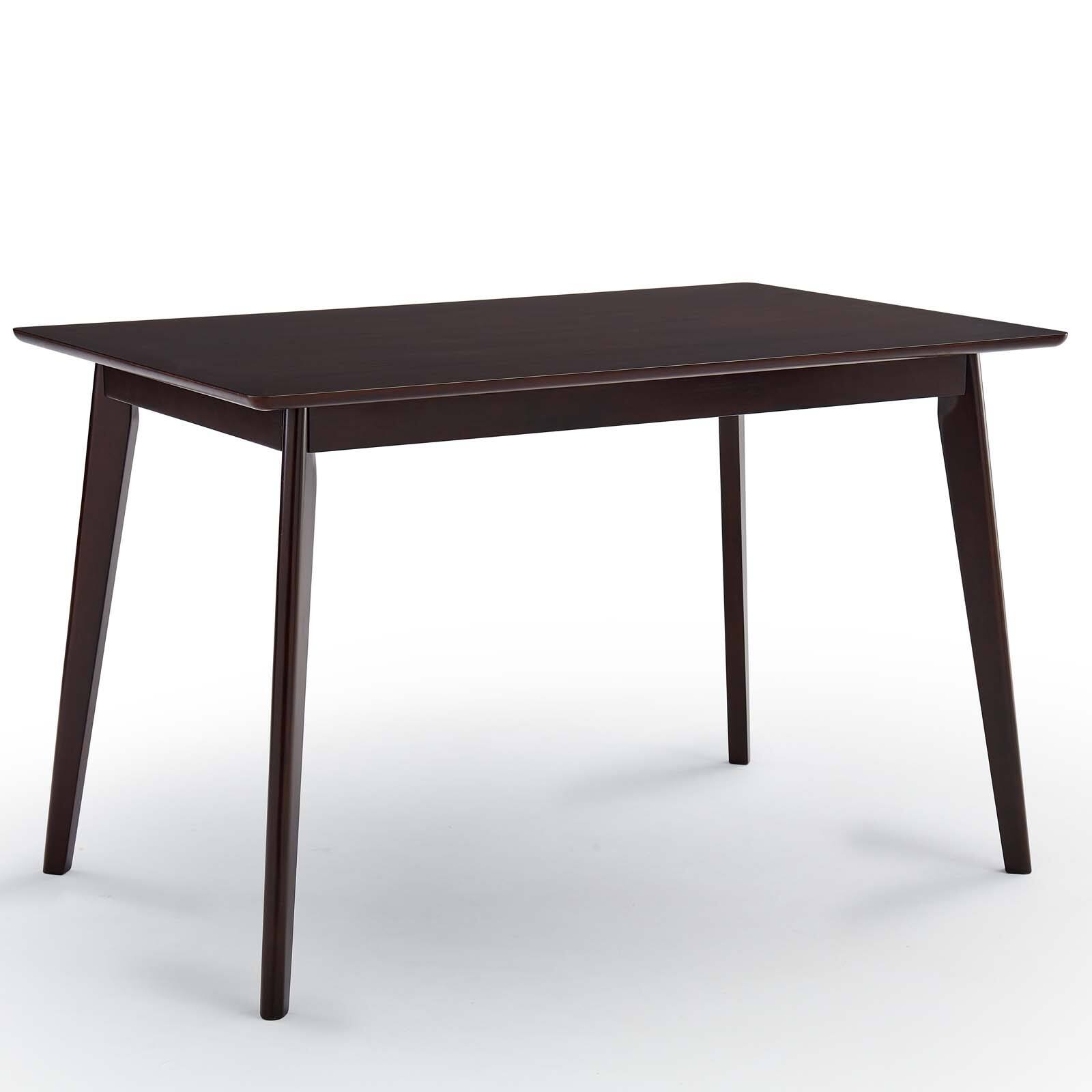 Angle. Modway - Oracle 47" Rectangle Dining Table by Modway - Cappuccino.