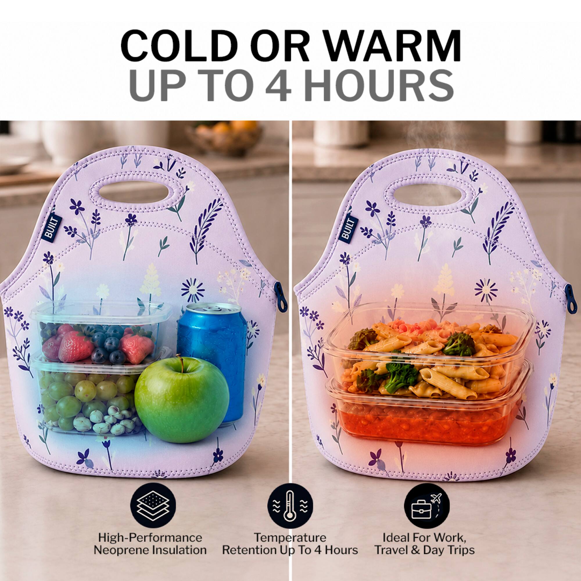 COLD OR WARM UP TO 4 HOURS

High-Performance Neoprene Insulation
Temperature Retention Up To 4 Hours
Ideal For Work, Travel & Day Trips