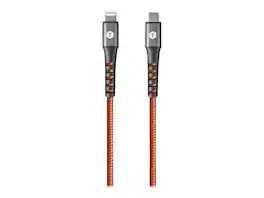 ToughTested - 2ft Braided USB-C to Lightning Cable | MFi Certified Short Travel Fast Charging Cord for iPhone iPad