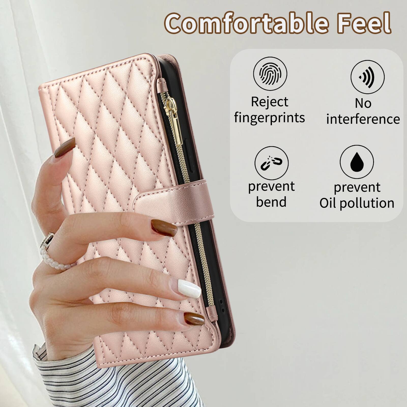 Comfortable Feel

- Reject fingerprints
- No interference
- Prevent bend
- Prevent oil pollution