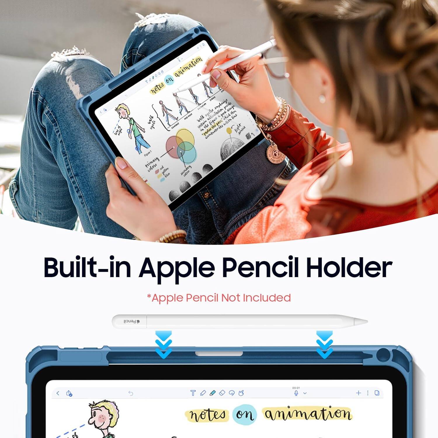 Built-in Apple Pencil Holder *Apple Pencil Not Included

notes on animation